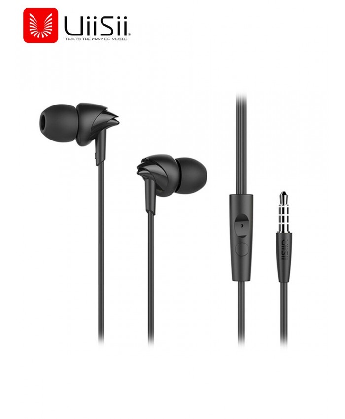 UiiSii C200 Earphone With Mic stereo earbud In-Ear Wire Control